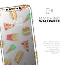The Fun Fries,Pizza,Dogs, and Icecream - Protective Skin Wrap & Decal – Compatible with iPhone SE to iPhone 17 Pro Max (All Models)