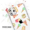 The Fun Fries,Pizza,Dogs, and Icecream - Protective Skin Wrap & Decal – Compatible with iPhone SE to iPhone 17 Pro Max (All Models)