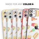 The Fun Fries,Pizza,Dogs, and Icecream - Protective Skin Wrap & Decal – Compatible with iPhone SE to iPhone 17 Pro Max (All Models)