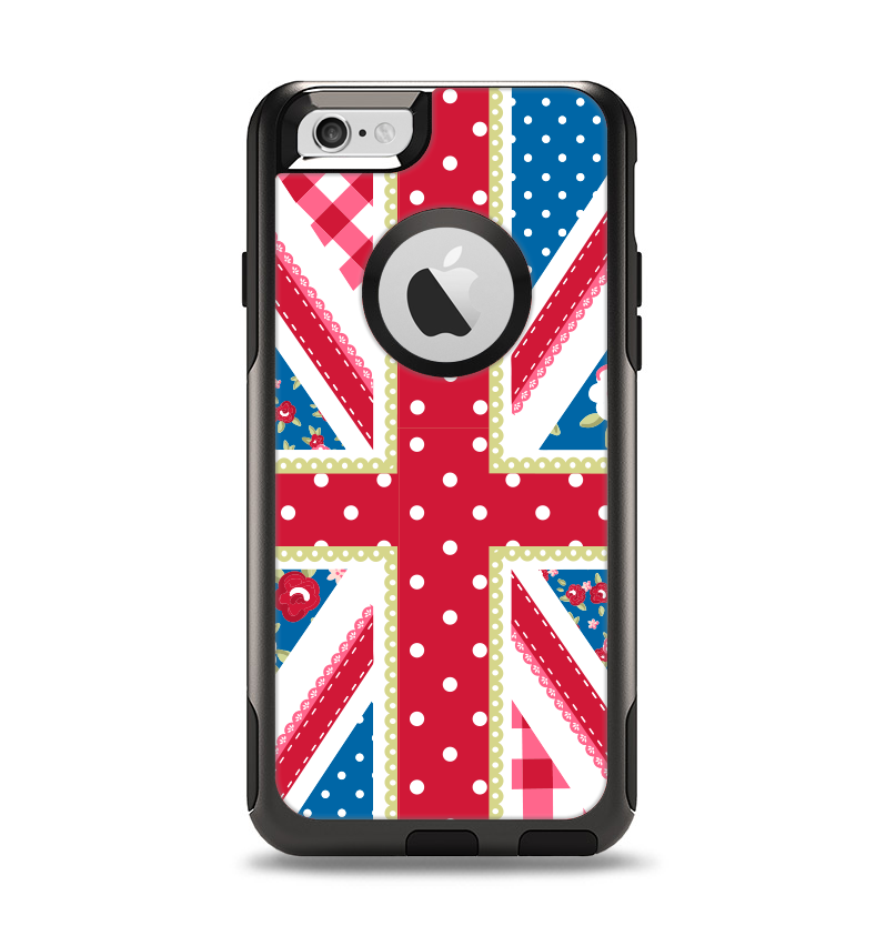 The Fun Styled Vector London England Flag Apple iPhone 6 Otterbox Commuter Case Skin Set