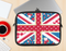 The Fun Styled Vector London England Flag Ink-Fuzed NeoPrene MacBook Laptop Sleeve