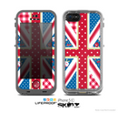 The Fun Styled Vector London England Flag Skin for the Apple iPhone 5c LifeProof Case
