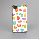 The Furry Fun-Colored Critters Pattern Skin-Sert for the Apple iPhone 4-4s Skin-Sert Case