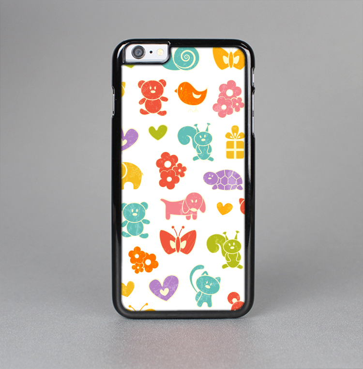 The Furry Fun-Colored Critters Pattern Skin-Sert for the Apple iPhone 6 Plus Skin-Sert Case