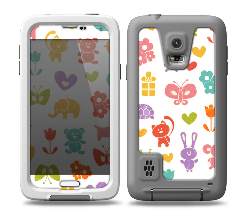 The Furry Fun-Colored Critters Pattern Skin for the Samsung Galaxy S5 frē LifeProof Case