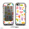 The Furry Fun-Colored Critters Pattern on Red Skin for the iPhone 5c nüüd LifeProof Case