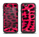 The Fuzzy Real Pink Leopard Print Apple iPhone 6/6s LifeProof Fre Case Skin Set
