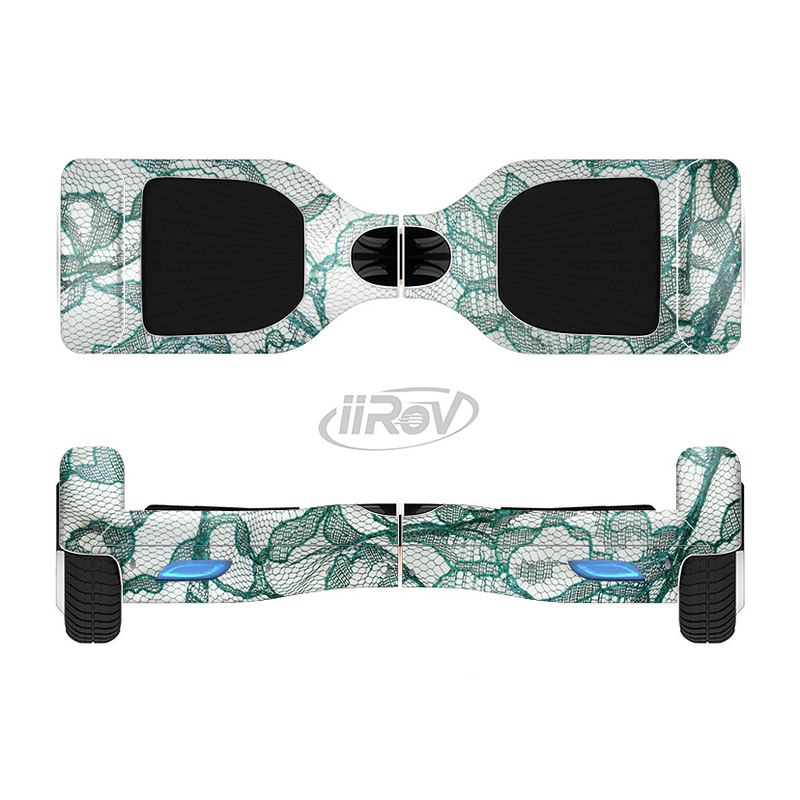 The Gentle Green Wrinkled Lace Full-Body Skin Set for the Smart Drifting SuperCharged iiRov HoverBoard