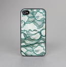 The Gentle Green Wrinkled Lace Skin-Sert for the Apple iPhone 4-4s Skin-Sert Case