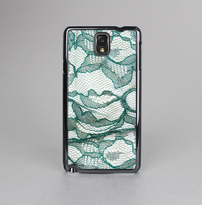 The Gentle Green Wrinkled Lace Skin-Sert Case for the Samsung Galaxy Note 3