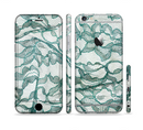 The Gentle Green Wrinkled Lace Sectioned Skin Series for the Apple iPhone 6s Plus