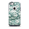 The Gentle Green Wrinkled Lace Skin for the iPhone 5c OtterBox Commuter Case