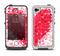 The Geometric Faded Red Heart Apple iPhone 4-4s LifeProof Fre Case Skin Set