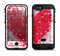 The Geometric Faded Red Heart Apple iPhone 6/6s LifeProof Fre POWER Case Skin Set