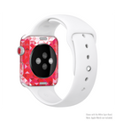 The Geometric Faded Red Heart Full-Body Skin Kit for the Apple Watch