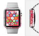 The Geometric Faded Red Heart Full-Body Skin Kit for the Apple Watch