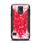 The Geometric Faded Red Heart Samsung Galaxy S5 Otterbox Commuter Case Skin Set