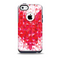 The Geometric Faded Red Heart Skin for the iPhone 5c OtterBox Commuter Case
