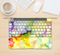 The Glistening Colorful Unfocused Circle Space Skin Kit for the 12" Apple MacBook (A1534)