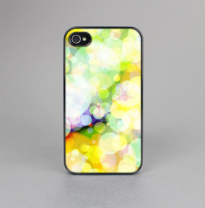 The Glistening Colorful Unfocused Circle Space Skin-Sert for the Apple iPhone 4-4s Skin-Sert Case
