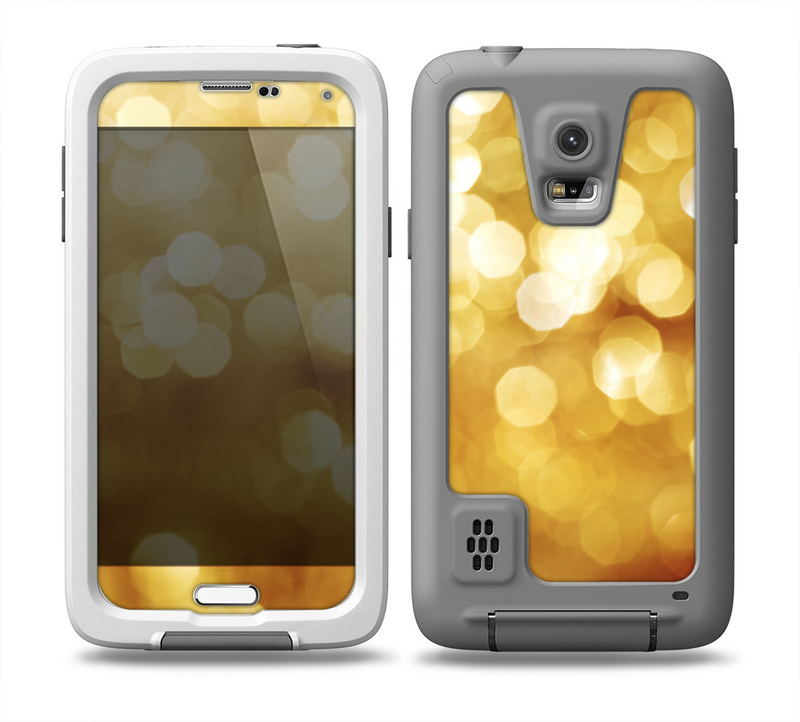 The Glistening Golden Unfocused Light Speckles Skin for the Samsung Galaxy S5 frē LifeProof Case