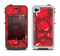 The Glossy Electric Hearts Apple iPhone 4-4s LifeProof Fre Case Skin Set