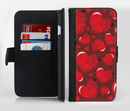 The Glossy Electric Hearts Ink-Fuzed Leather Folding Wallet Credit-Card Case for the Apple iPhone 6/6s, 6/6s Plus, 5/5s and 5c