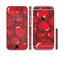 The Glossy Electric Hearts Sectioned Skin Series for the Apple iPhone 6s Plus