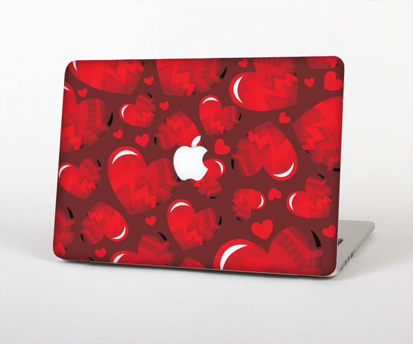 The Glossy Electric Hearts Skin for the Apple MacBook Pro Retina 15"