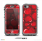 The Glossy Electric Hearts Skin for the iPhone 5c nüüd LifeProof Case