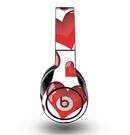 The Glossy Red 3D Love Hearts Skin for the Original Beats by Dre Studio Headphones