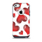 The Glossy Red 3D Love Hearts Skin for the iPhone 5c OtterBox Commuter Case