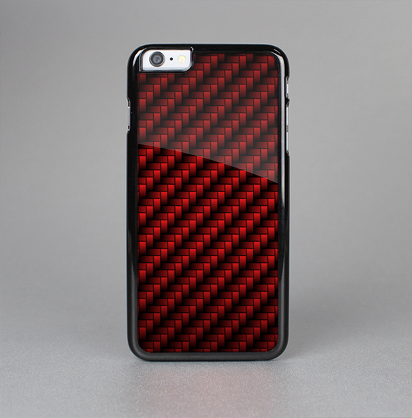 The Glossy Red Carbon Fiber Skin-Sert Case for the Apple iPhone 6 Plus