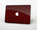 The Glossy Red Carbon Fiber Skin Set for the Apple MacBook Pro 15" with Retina Display