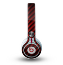 The Glossy Red Carbon Fiber Skin for the Beats by Dre Mixr Headphones