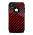 The Glossy Red Carbon Fiber Skin for the iPhone 4-4s OtterBox Commuter Case