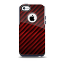 The Glossy Red Carbon Fiber Skin for the iPhone 5c OtterBox Commuter Case