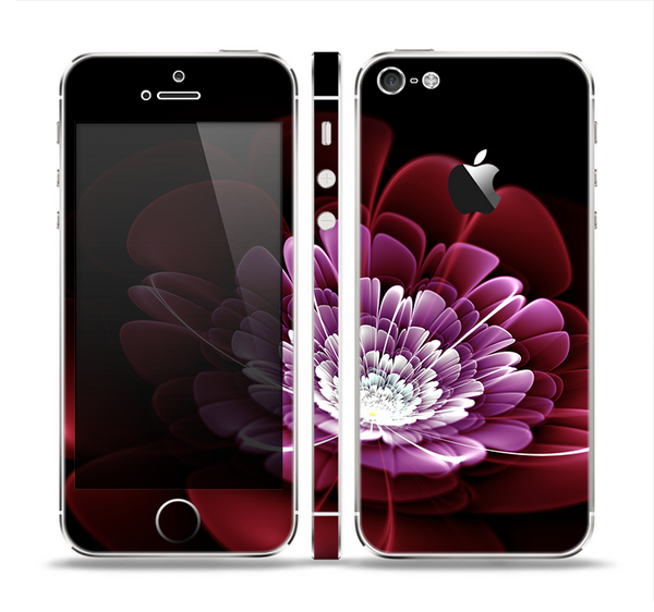 The Glowing Abstract Flower Skin Set for the Apple iPhone 5