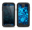 The Glowing Blue Music Notes Samsung Galaxy S4 LifeProof Fre Case Skin Set