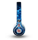 The Glowing Blue Music Notes Skin for the Beats by Dre Mixr Headphones