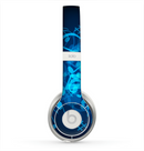 The Glowing Blue Music Notes Skin for the Beats by Dre Solo 2 Headphones