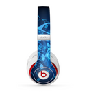 The Glowing Blue Music Notes Skin for the Beats by Dre Studio (2013+ Version) Headphones