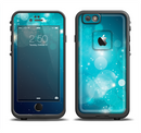 The Glowing Blue & Teal Translucent Circles Apple iPhone 6/6s Plus LifeProof Fre Case Skin Set