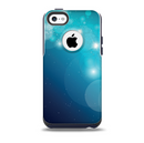 The Glowing Blue & Teal Translucent Circles Skin for the iPhone 5c OtterBox Commuter Case