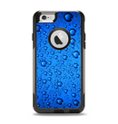 The Glowing Blue Vivid RainDrops Apple iPhone 6 Otterbox Commuter Case Skin Set
