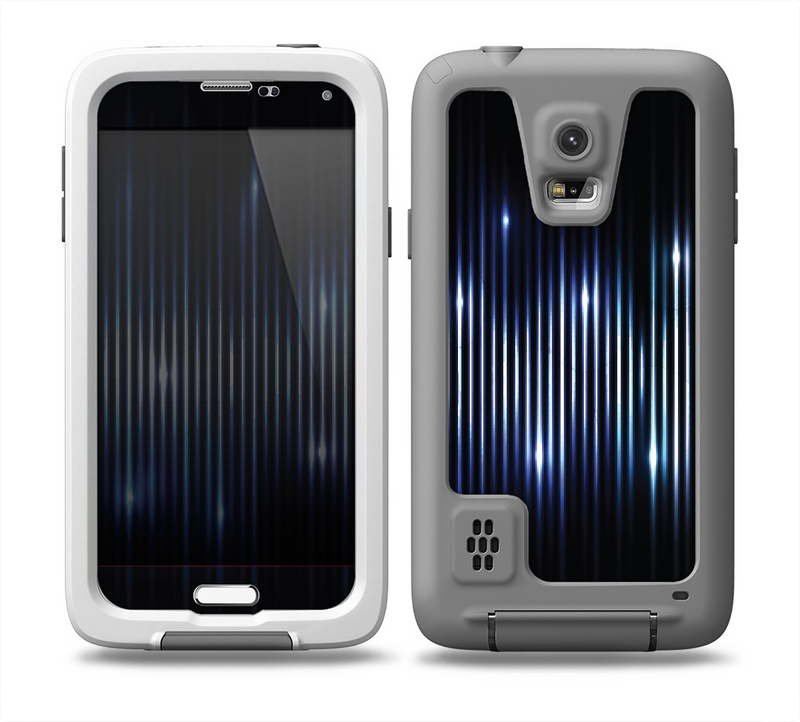 The Glowing Blue WaveLengths Skin for the Samsung Galaxy S5 frē LifeProof Case