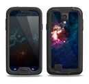 The Glowing Colorful Space Scene Samsung Galaxy S4 LifeProof Nuud Case Skin Set