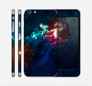 The Glowing Colorful Space Scene Skin for the Apple iPhone 6 Plus