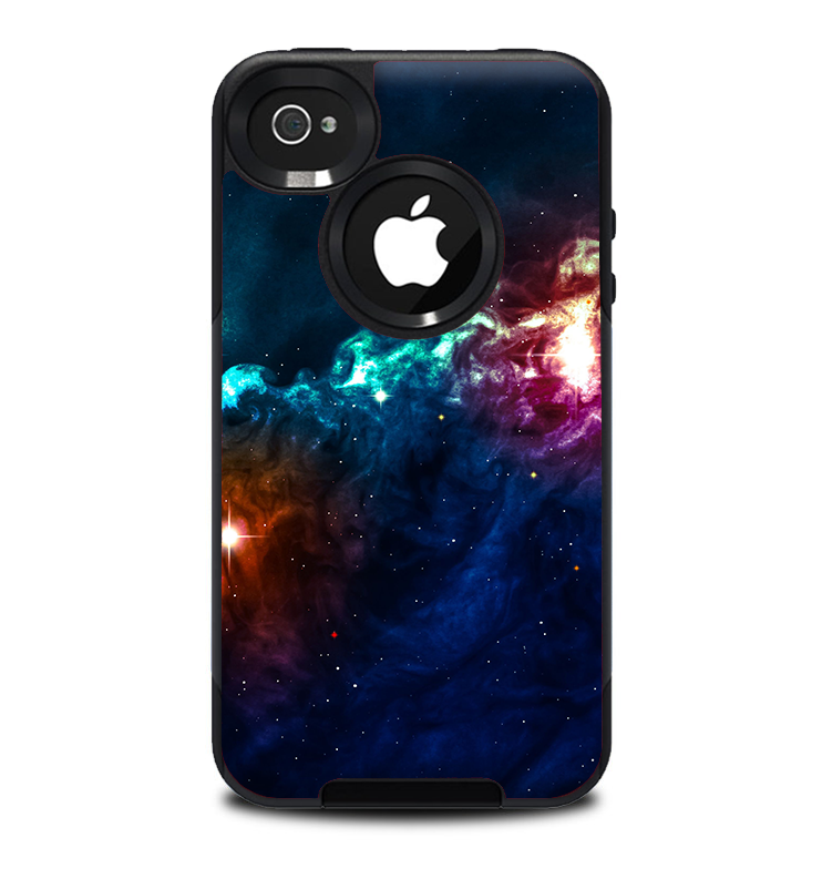 The Glowing Colorful Space Scene Skin for the iPhone 4-4s OtterBox Commuter Case