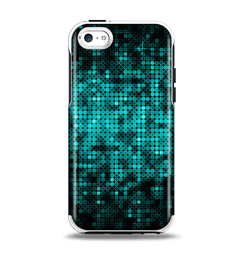The Glowing Digital Green Dots Apple iPhone 5c Otterbox Symmetry Case Skin Set